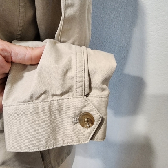 Vintage Ralph Lauren Polo Sport Sportswoman 90s Safari Utility Khaki Jacket sz 6 - Picture 4 of 11